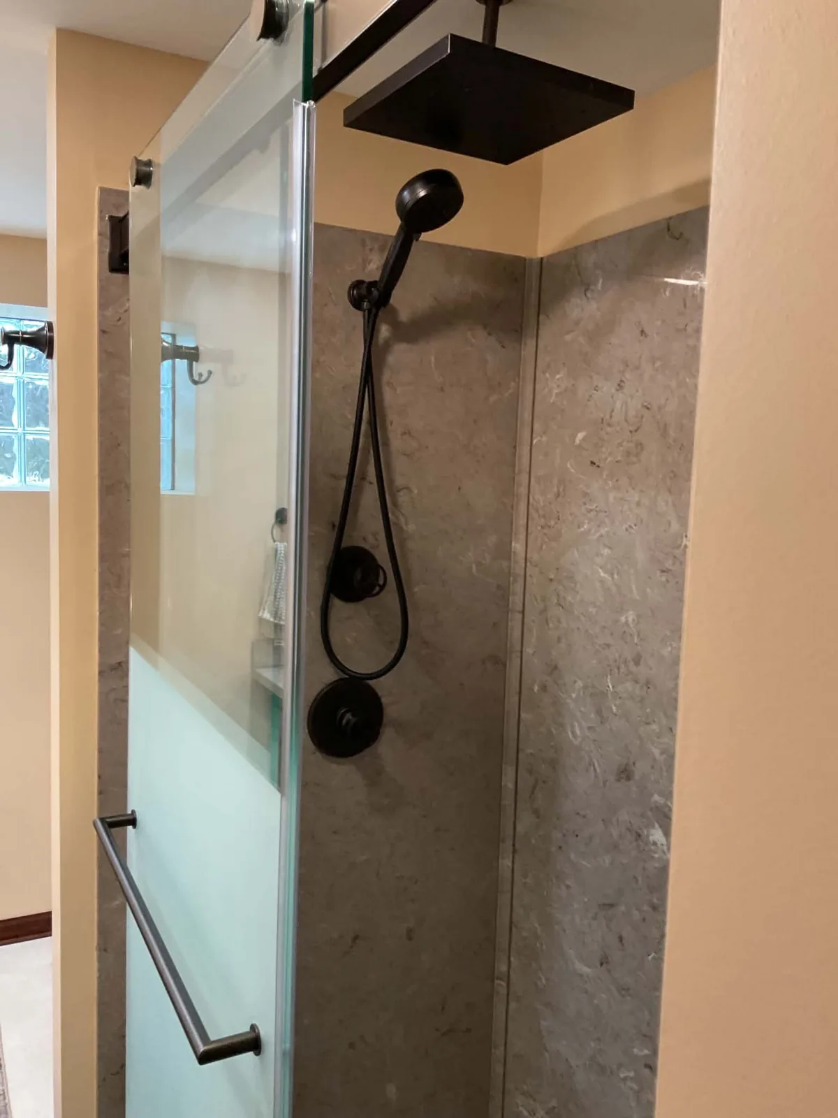 Completed bathroom remodel