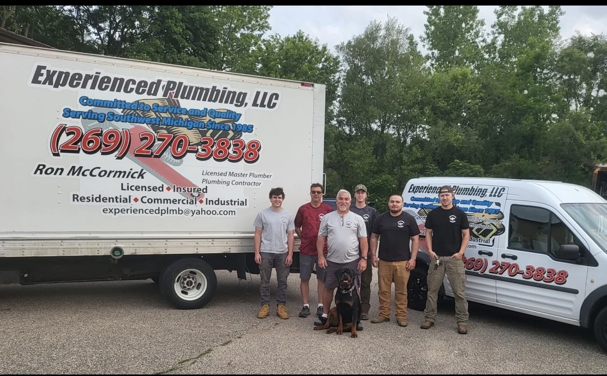 Experienced Plumbing team and service vehicles